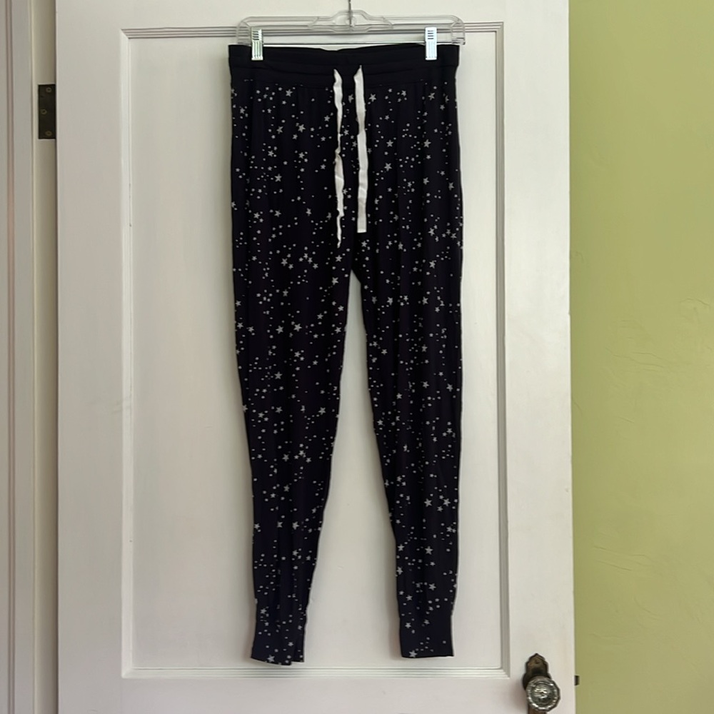 Gap Body Modal Pajama Pants Navy Stars Small jogger style